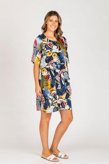 Eva Multi Print Dress