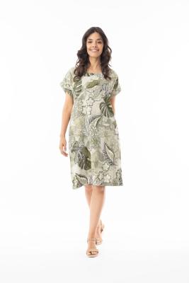Lima Olive Reversible Dress