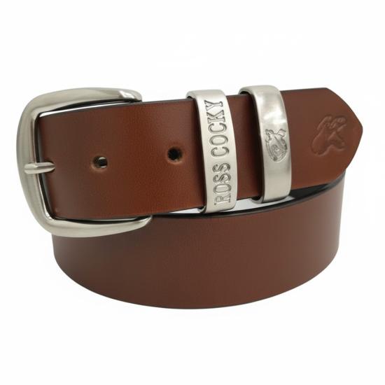 Tan Muster Double Loop Belt