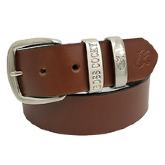 Tan Muster Double Loop Belt