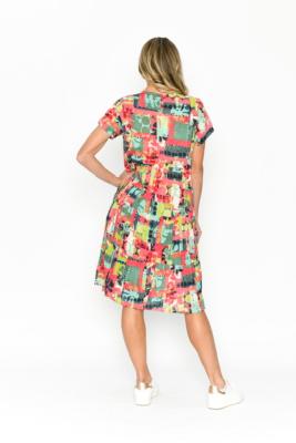 Thalia Pop Patch 4 Tiered Dress