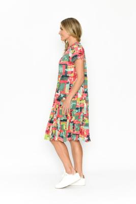Thalia Pop Patch 4 Tiered Dress