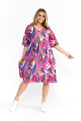Abstract Tropical 2 Print Dress
