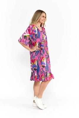 Abstract Tropical 2 Print Dress