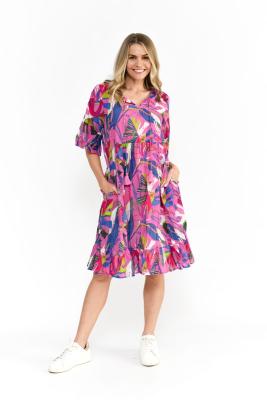 Abstract Tropical 2 Print Dress