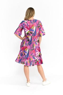 Abstract Tropical 2 Print Dress