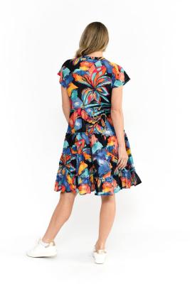 Painted Tropical 1 Print Dress