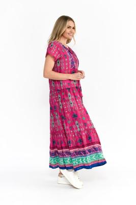 Aztec Border 3 Maxi Dress