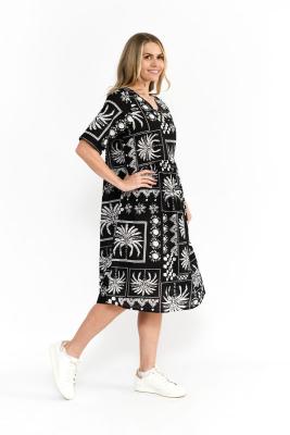 Mono Patch Black Yvonne Dress