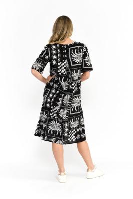 Mono Patch Black Yvonne Dress