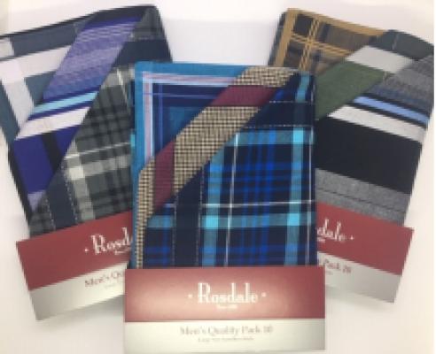 Men's Quality Pack of 10 Handkerchiefs