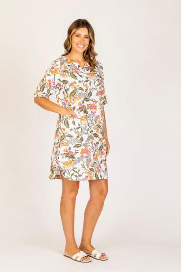 Ava Multi Print Dress