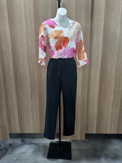 Black Vista Tie Pants