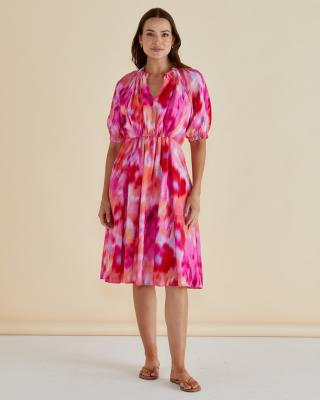 Emery Floral Abstract Print Dress