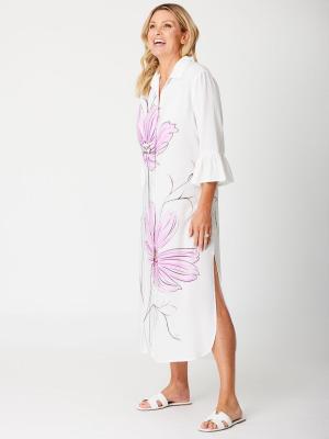 Romance Floral Tunic Shirt Dress