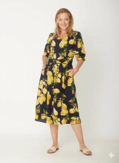 Lemon Midi Dress
