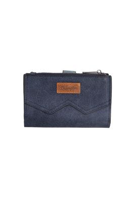 W Stitch Navy Wallet