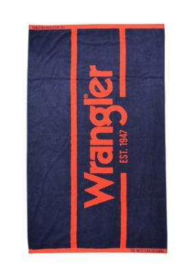 Wrangler Navy/Red Signature Towel
