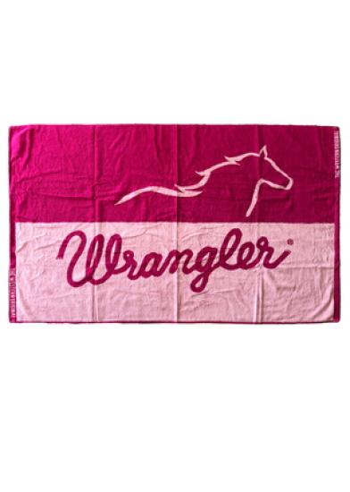 Wrangler Pink Running Horse Beach Towel