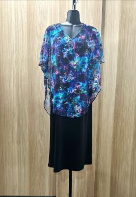 Purple Lace Overlay Dress