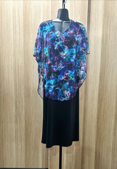 Purple Lace Overlay Dress