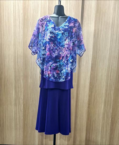 Purple Lace Overlay Top