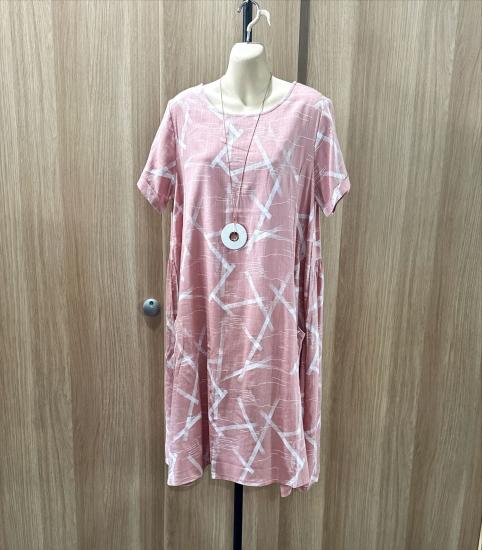 Pale Pink Pocket Dress