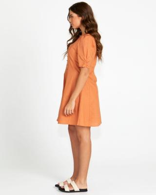 Sass Marnie Ginger Button Thru Mini Dress