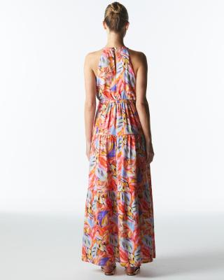 Midsummer Halter Neck Maxi Dress