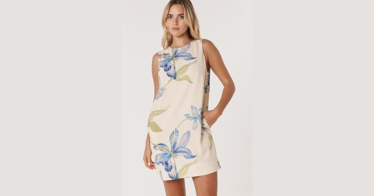 Anthea White Floral Shift Dress