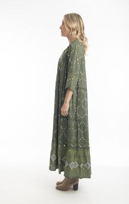 Bengal Olive Maxi Layers Dress