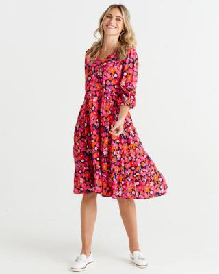 Janice Brushed Floral Dress