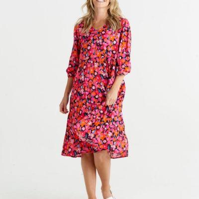 Janice Brushed Floral Dress