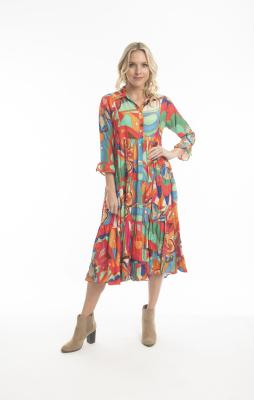 Malabar Collar Layer Dress