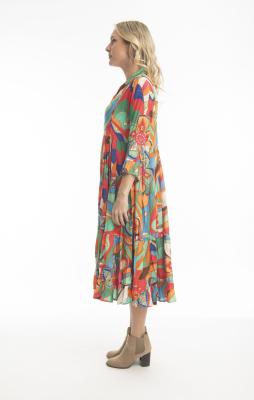 Malabar Collar Layer Dress