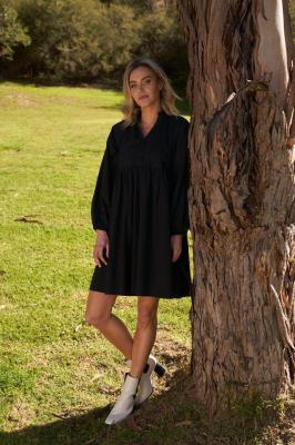 Black Cottage Dress