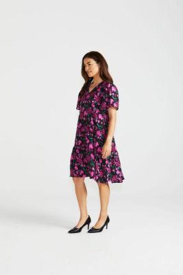 Florence Floral Print Tiered Dress