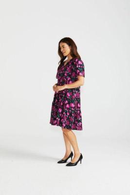 Florence Floral Print Tiered Dress