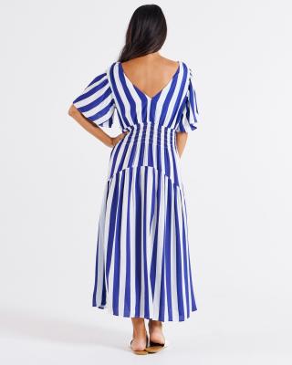 Louisa Blue Stripe Dress