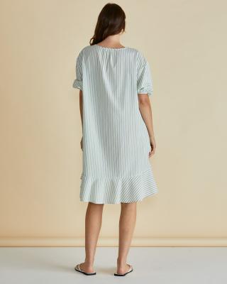 Livvy Green Stripe Dress