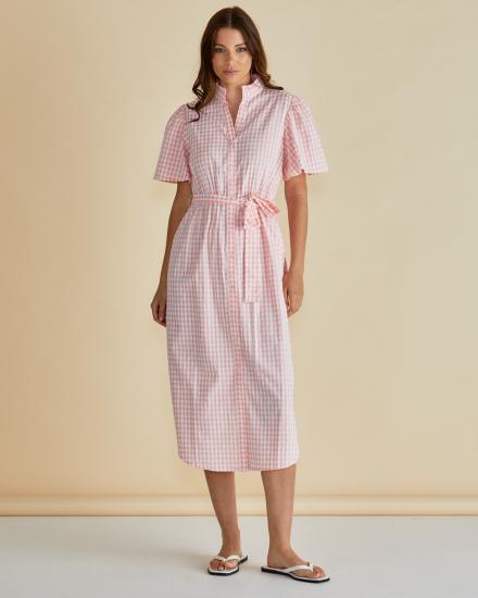 Immie Pink Gingham Dress