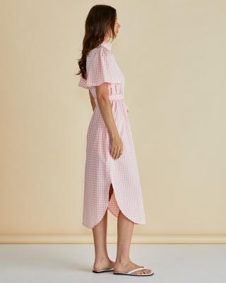 Immie Pink Gingham Dress