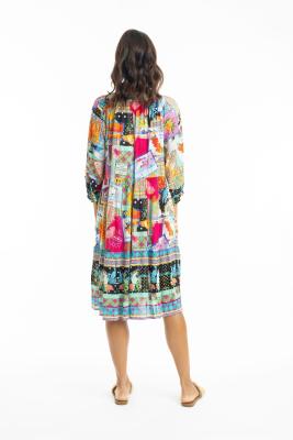 Lana 3/4 Sleeve Layered Dress