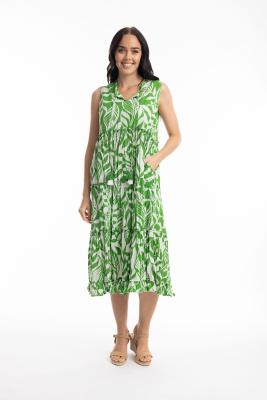 Hayman Green Boho Sleeveless Dress