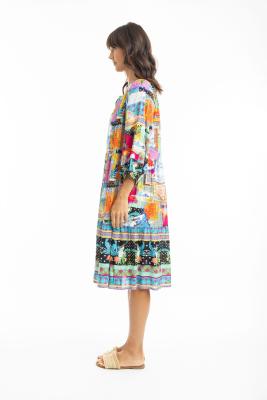 Lana 3/4 Sleeve Layered Dress