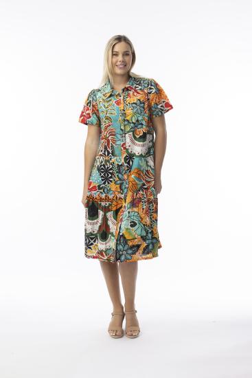 Guaratiba Collar Patch Dress