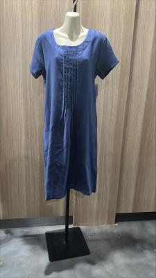 Navy Linen Dress