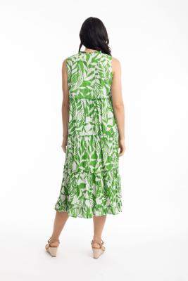 Hayman Green Boho Sleeveless Dress