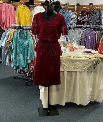 La Scala Maroon Suit