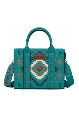 Talia Turquoise Aztec Crossbody Bag